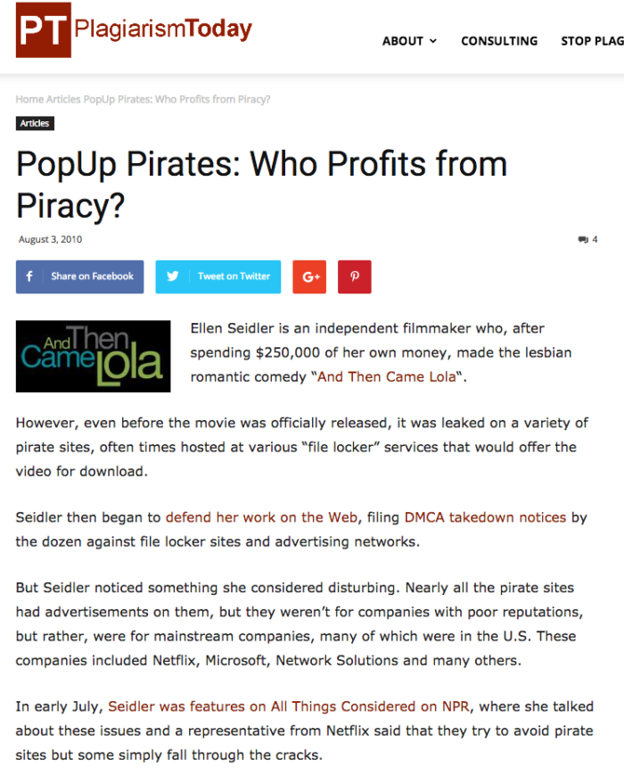 Who Profits from Piracy